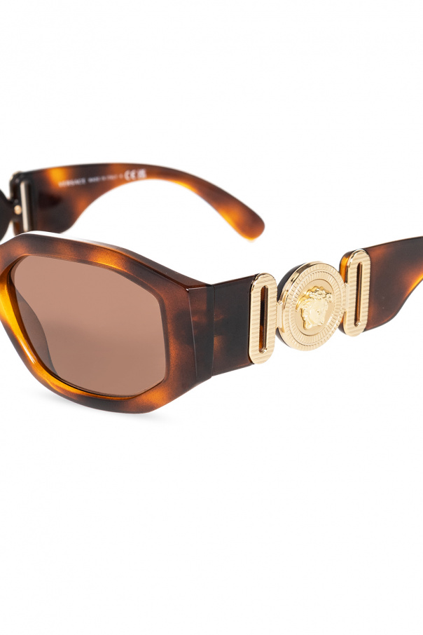 Versace Gucci Eyewear bee detail square-frame sunglasses