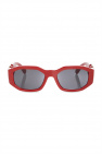 Versace gradient rectangle-frame sunglasses Nero