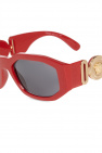 Versace gradient rectangle-frame sunglasses Nero