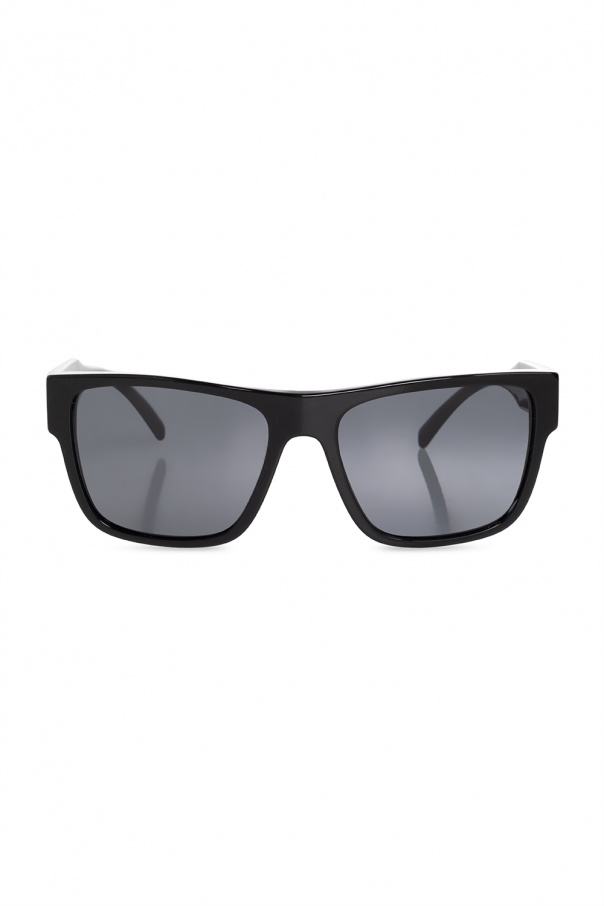 Versace sunglasses tortoiseshell-effect with logo applique