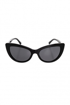 gucci eyewear gold cat-eye sunglasses
