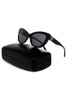 Versace crystal and stud-embellished square-frame sunglasses