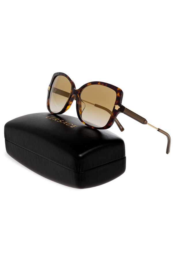 Versace Mach-S aviator sunglasses Black