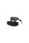 Versace Polaroid round lens sunglasses in black