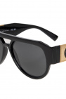 Versace Polaroid round lens sunglasses in black