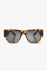 Alexander McQueen Eyewear logo-print pilot-frame sunglasses Rosa