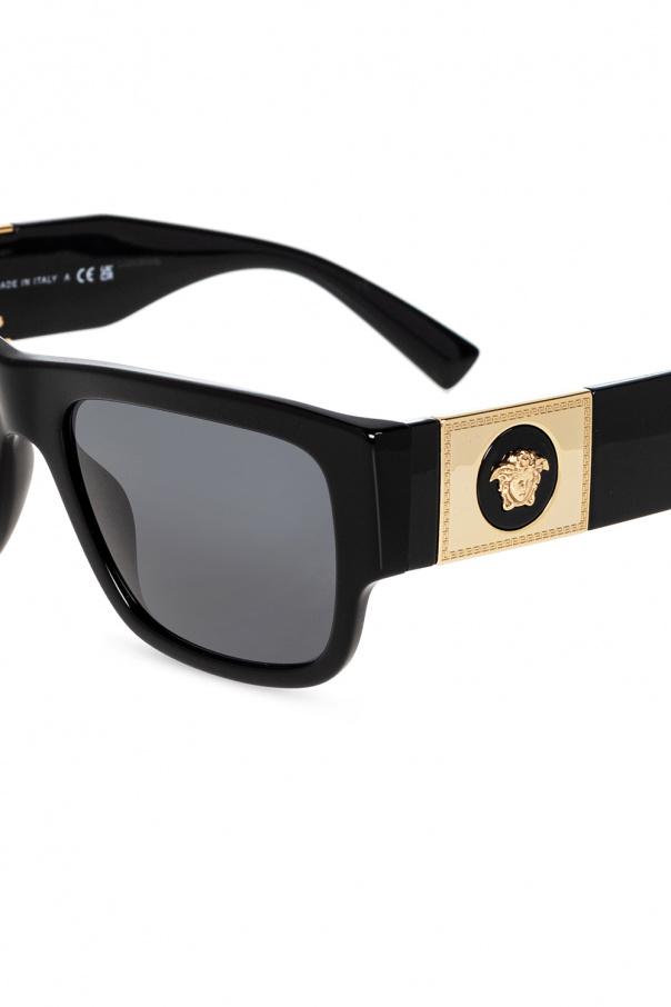 Versace Quay Loop Me In unisex round sunglasses in gold