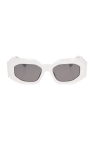 V logo slim cat eye sunglasses