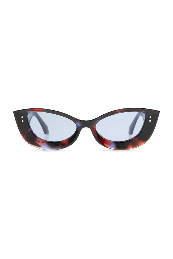 Sunglasses with a cat-eye frame od Versace