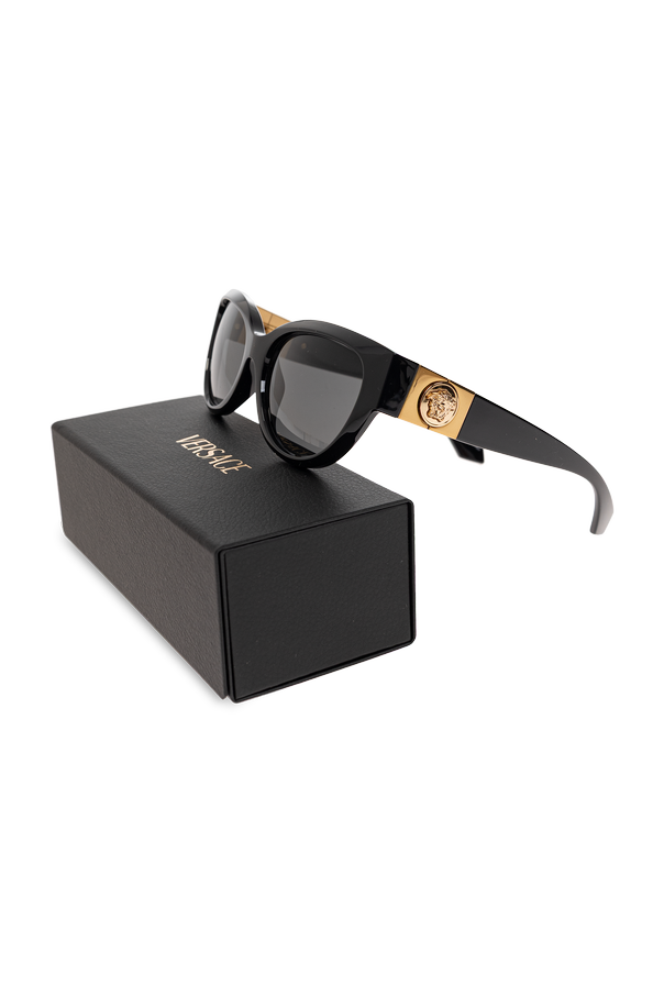 Versace Sunglasses with a bold cat-eye frame