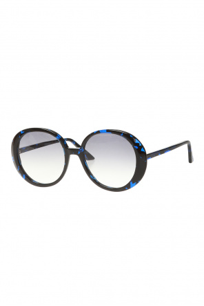 Emmanuelle Khanh Logo round-frame sunglasses