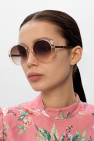 Emmanuelle Khanh Peck sunglasses with logo