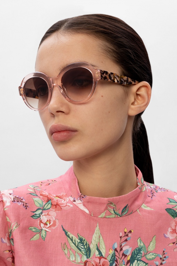Emmanuelle Khanh Vanille sunglasses with logo
