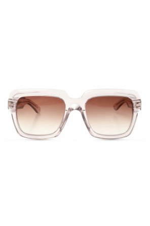 prada eyewear cat eye mirror sunglasses