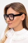 Emmanuelle Khanh BROWN Eyeglasses with logo