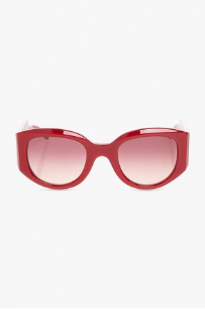 versace eyewear medusa logo round sunglasses