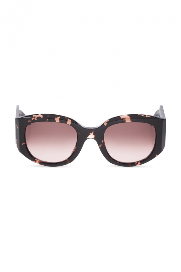 Emmanuelle Khanh gilded cat-eye sunglasses