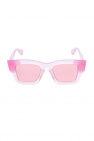 balenciaga eyewear leopard print oversized sunglasses item