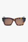 Ojector rectangle-frame sunglasses BFG Weiß
