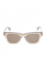 embellished pilot-frame sunglasses