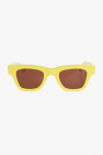 logo-print strap sunglasses Nero