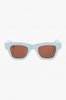 beaded oval-frame sunglasses