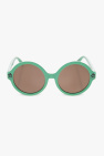 geometric cat-eye frame sunglasses Silber