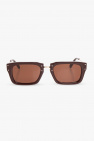 Karl Lagerfeld animal-print round-frame sunglasses