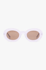 Hanki rectangle-frame sunglasses Schwarz