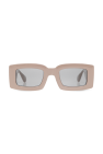 tortoiseshell-effect pantos-frame sunglasses