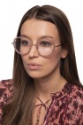 Emmanuelle Khanh PINK Logo optical glasses