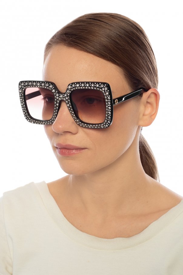 gucci glasses with swarovski crystals