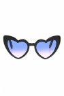 Pull&Bear cat eye angled sunglasses in black