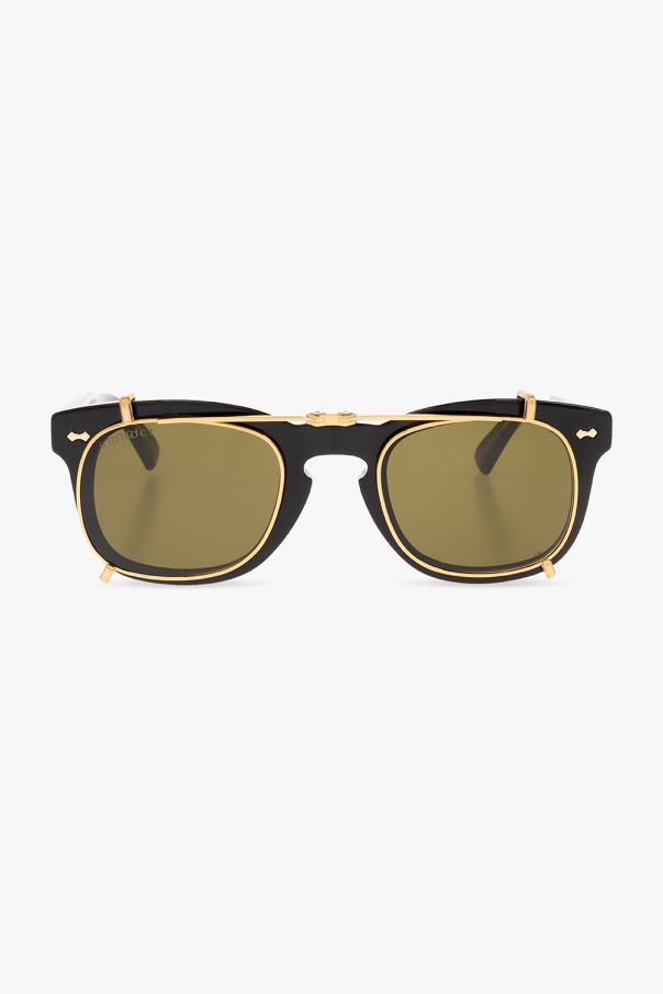 Gucci Oval metal sunglasses
