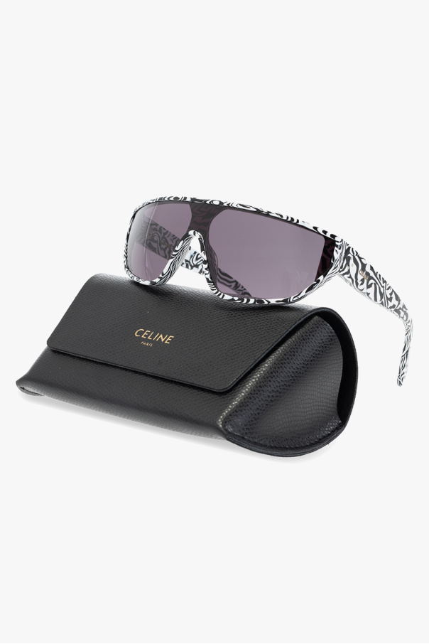 Celine blue sunglasses with logo