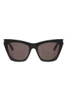 Eyewear half-rim cat-eye frame sunglasses