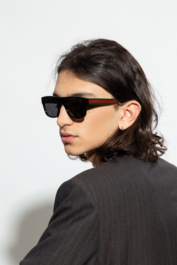 Gucci Web stripe sunglasses