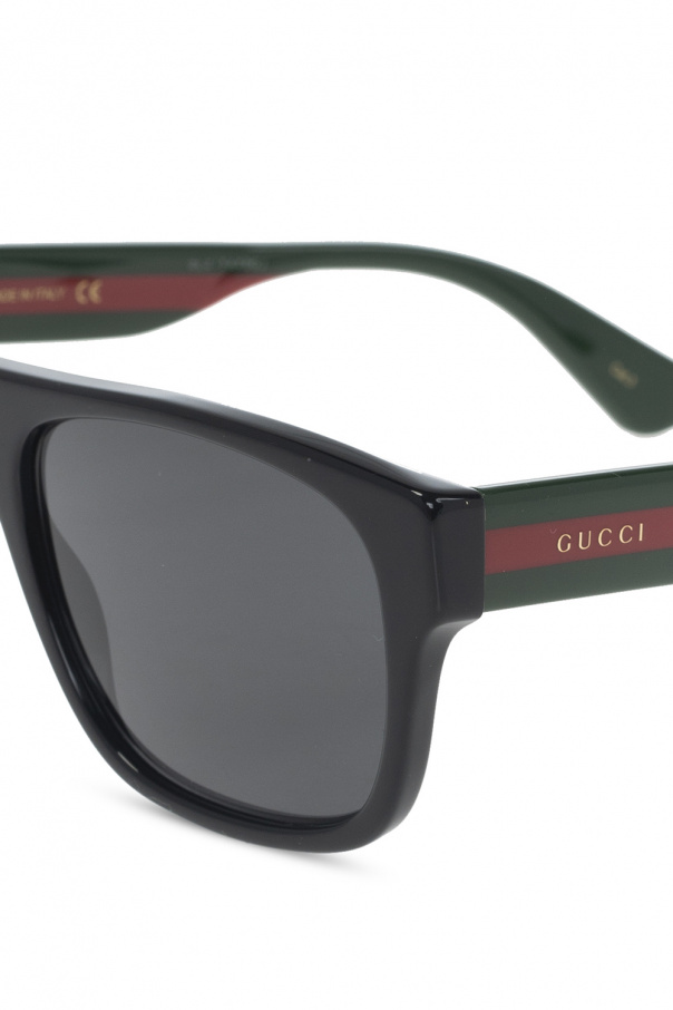 Gucci Web stripe sunglasses