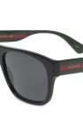 Gucci BLACK Web stripe sunglasses