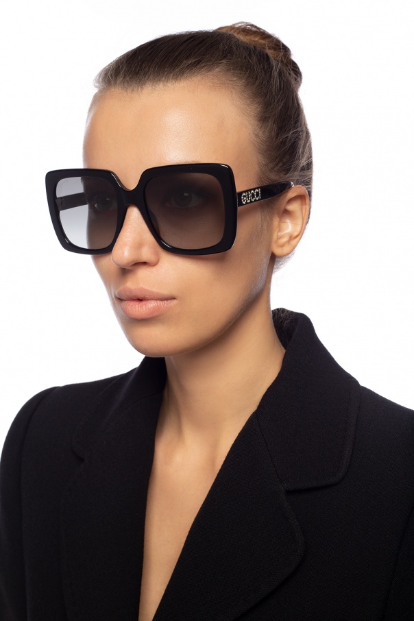 Gucci Okulary przeciwsłoneczne z dekoracyjnymi elementami