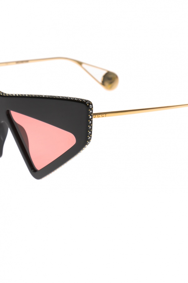Gucci Okulary przeciwsłoneczne z dekoracyjnymi elementami