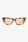 gradient geometric-frame sunglasses