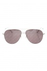 tortoiseshell-effect heart-frame sunglasses