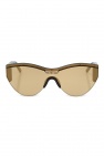 gingham heart-frame sunglasses