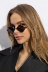 Saint Laurent BLACK Decorative shape sunglasses
