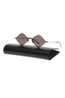 Saint Laurent BLACK Decorative shape sunglasses