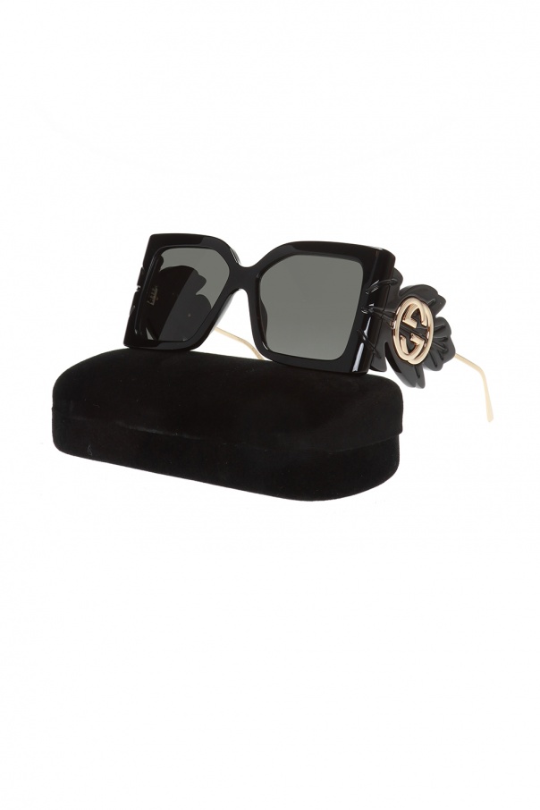 Gucci Sunglasses with leaf temples 