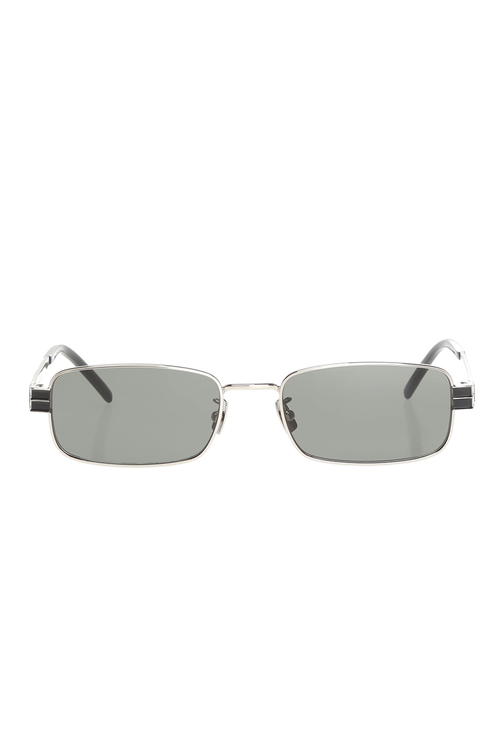 Saint Laurent Men's Sunglasses Irregular Rimless Silver/Grey SL 422-00