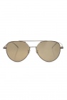 glittered round-frame sunglasses