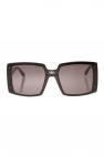 Dita Eyewear double-bridge round-frame Vision sunglasses Silber
